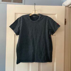 NEW American Giant Womens Vintage Crew Tee T-shirt Mineral Wash Grey Size L NWOT